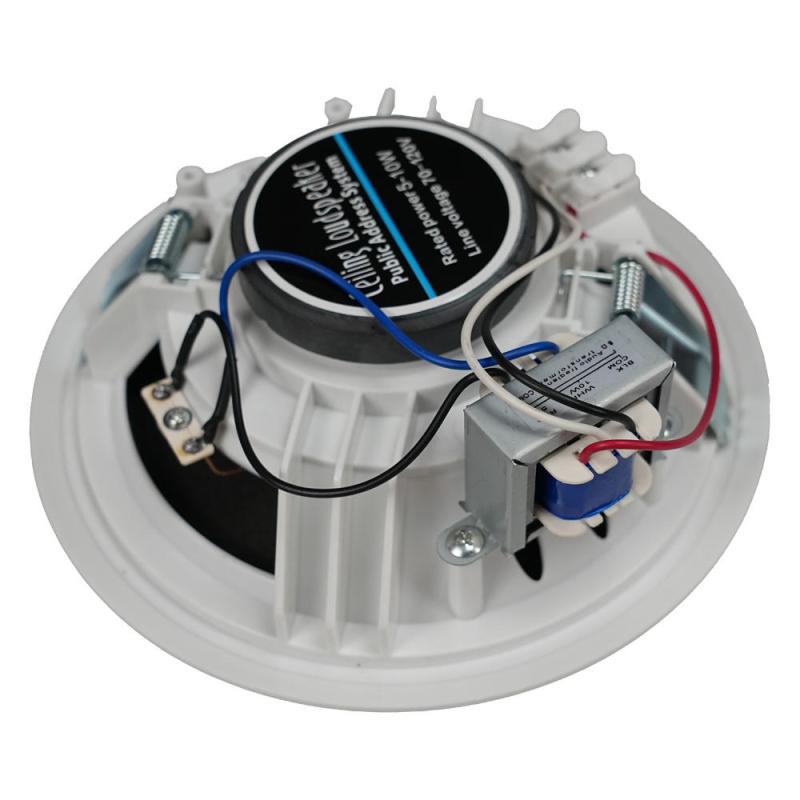 Hot Sale 6 Inch 70-120V In-Wall Ceiling Speaker for Home Theater Living Room Office & Public Address System 6" Plastic Subwoofer