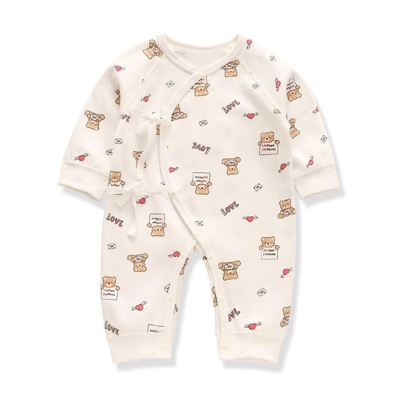 Wholesale Baby Clothes Newborn Organic Cotton Newborn Kimono Romper